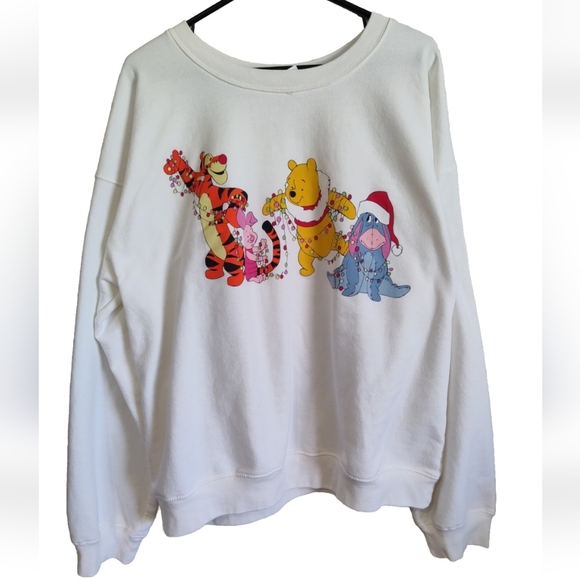 Disney Winnie the Pooh Sweatshirt Christmas Size XXL 19 - Picture 1 of 8